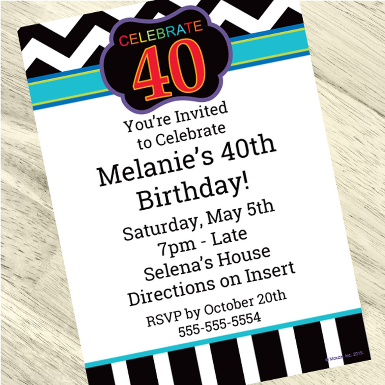 Milestone Birthday Invitations
 Milestone Birthday Invitations