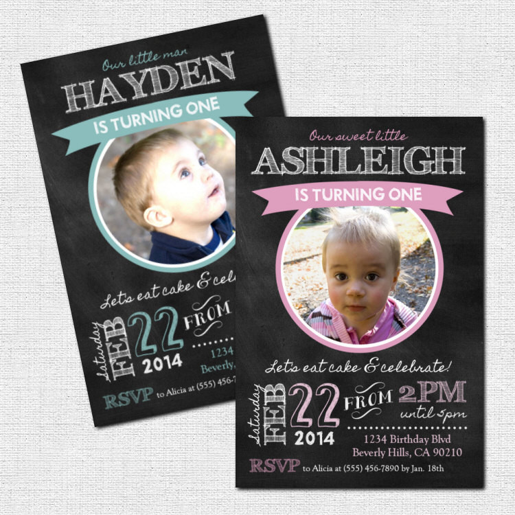 Milestone Birthday Invitations
 MILESTONE BIRTHDAY INVITATIONS Chalkboard Party Design Any