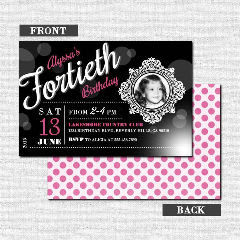 Milestone Birthday Invitations
 MILESTONE BIRTHDAY INVITATIONS Vintage Party Design