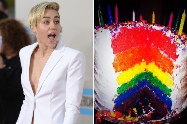 Miley Cyrus Birthday Cake
 Miley Cyrus The Best Celebrity Birthday Cakes Zimbio