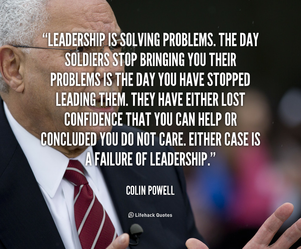 Military Quotes About Leadership
 Colin Powell Military Leadership Quotes QuotesGram