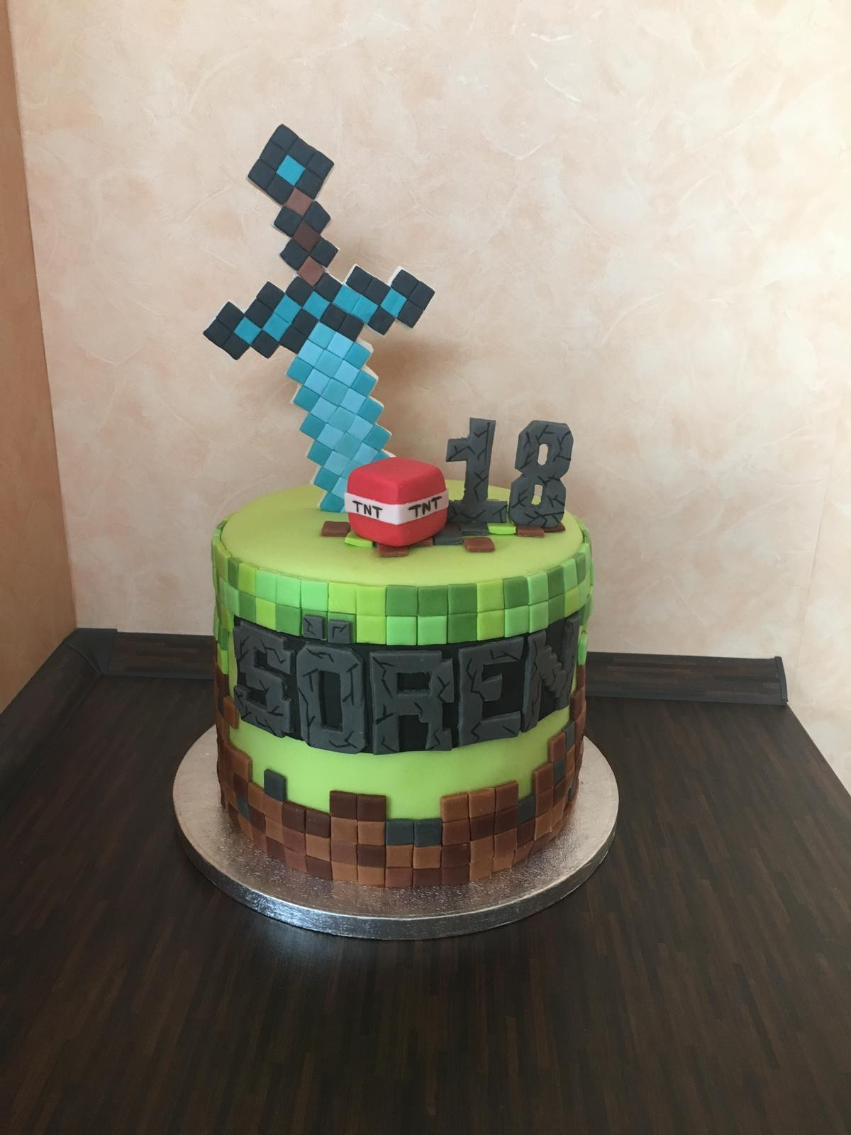 Minecraft Birthday Cakes
 My birthday cake yes I‘m 18 and yes I‘ve got a minecraft