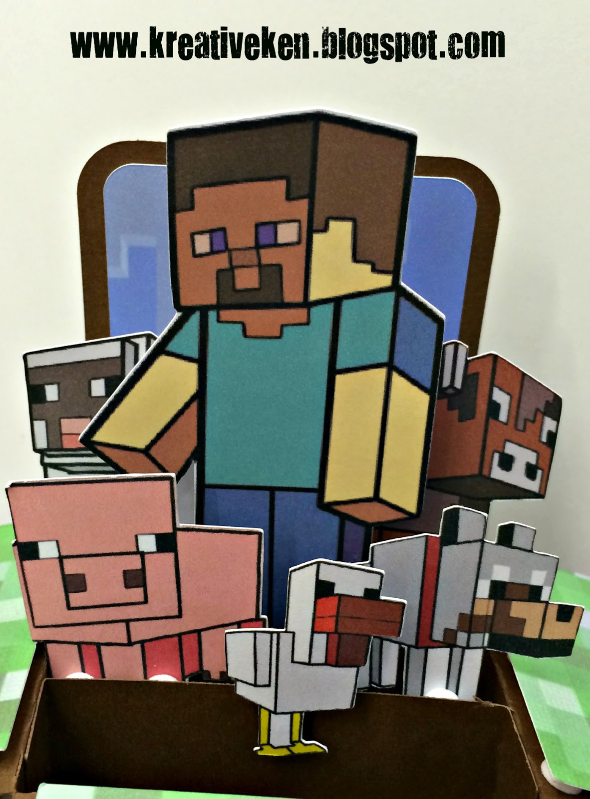 Minecraft Birthday Cards
 MINECRAFT BIRTHDAY CARD