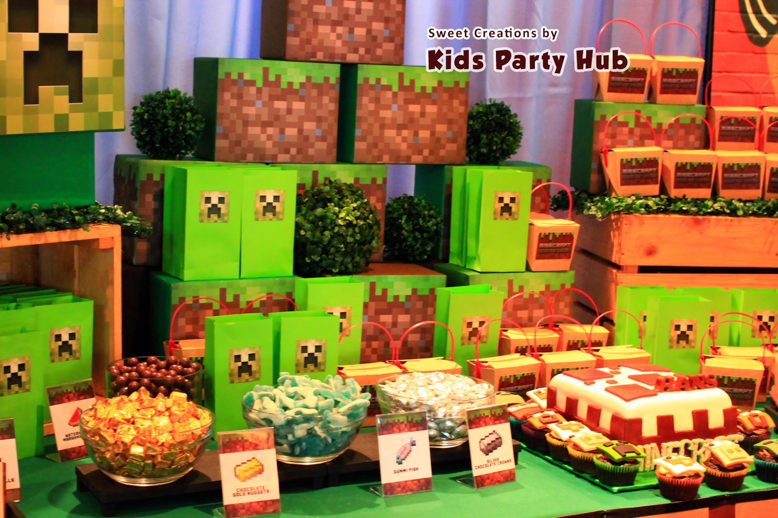 Minecraft Birthday Party
 Kids Party Hub Minecraft Party Candy Buffet