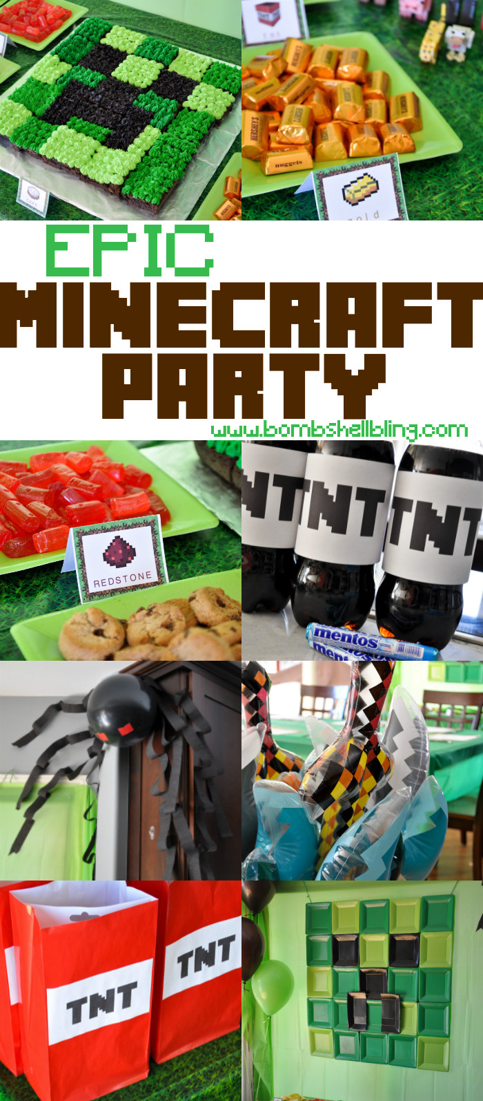 Minecraft Birthday Party
 Minecraft Birthday Party This birthday party is EPIC