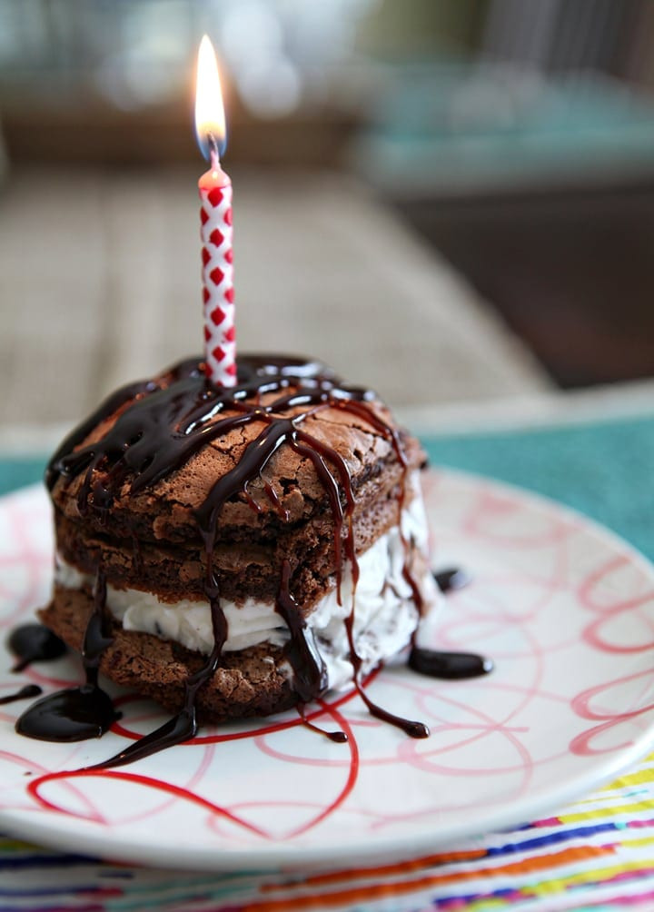 Mini Birthday Cake Recipe
 Mini Stacked Ice Cream Birthday Cakes The Speckled Palate