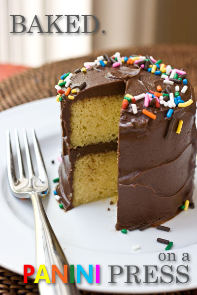 Mini Birthday Cake Recipe
 Mini Yellow Layer Cake on a Panini Press