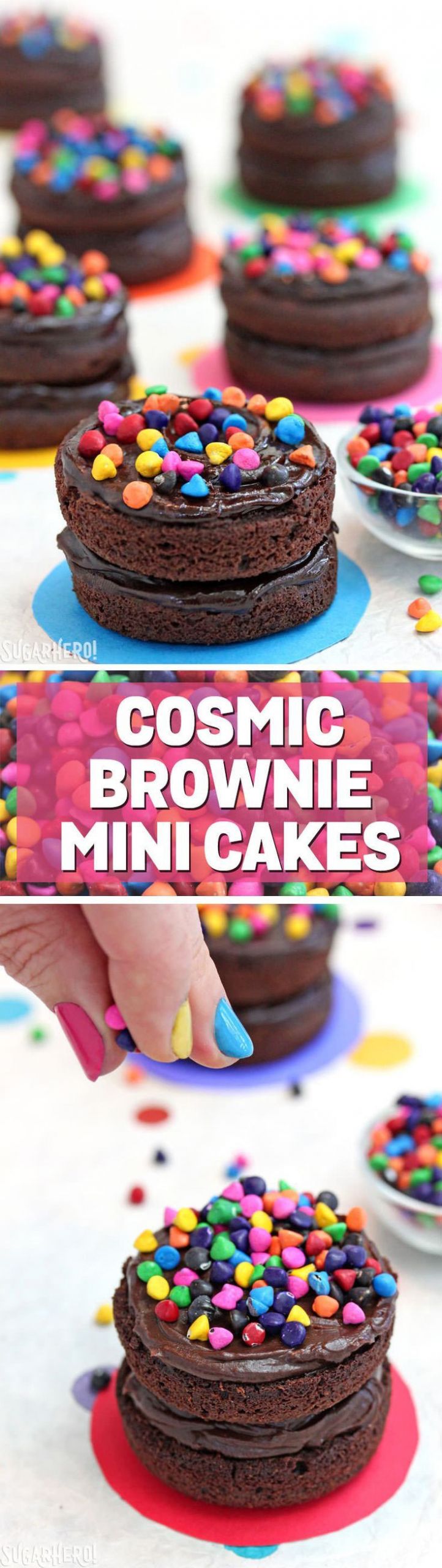Mini Birthday Cake Recipe
 Cosmic Brownie Mini Cakes cute little brownie cakes with