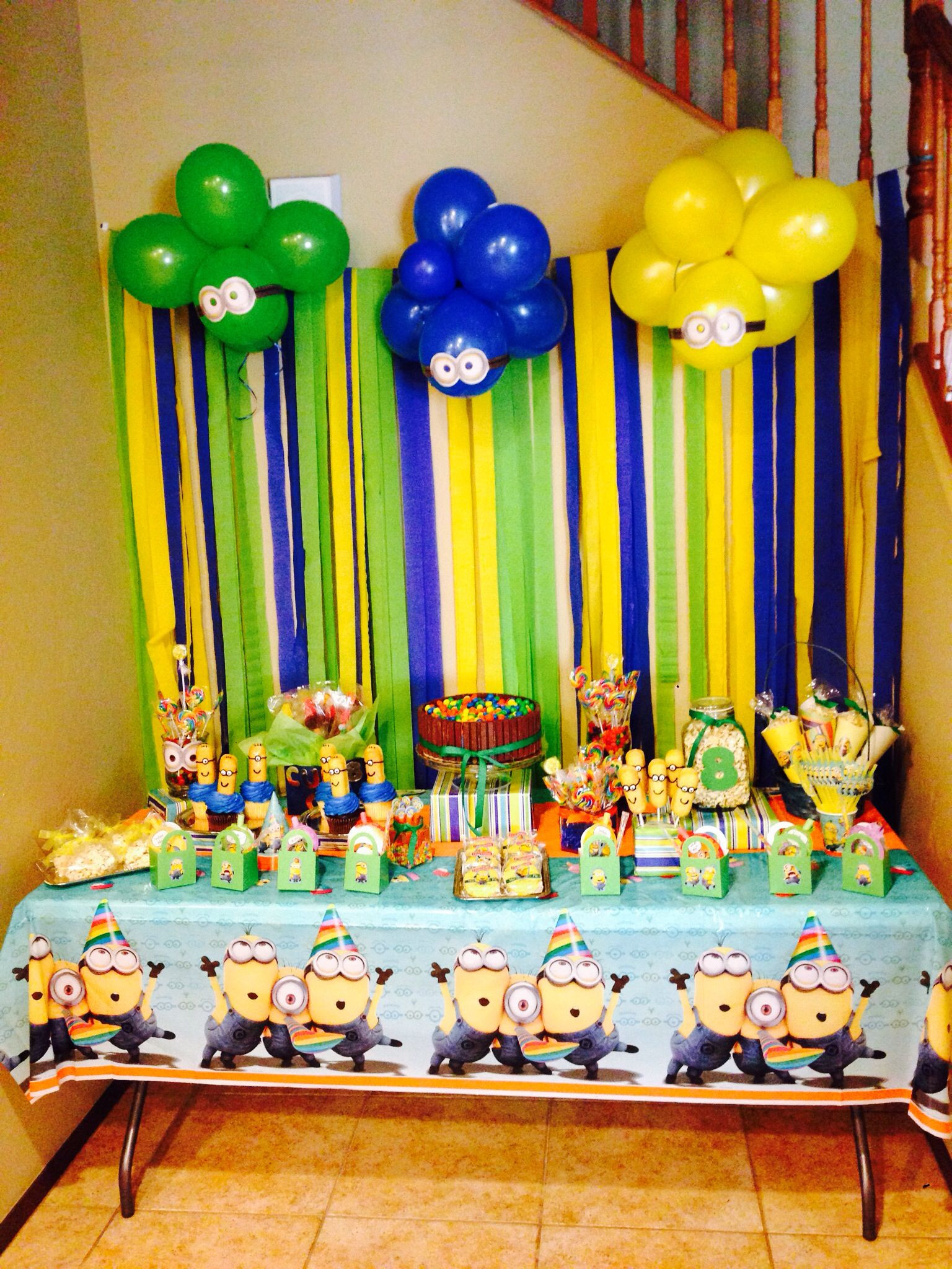 Minion Birthday Party Ideas
 Minion Theme Birthday Party Minion Twinkies Kitkat Cake