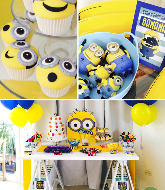 Minion Birthday Party Ideas
 Kara s Party Ideas Minion Themed Birthday Party with So