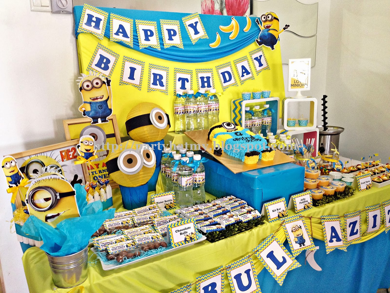 Minion Birthday Party Ideas
 Party Hat Minions 1st Birthday Party