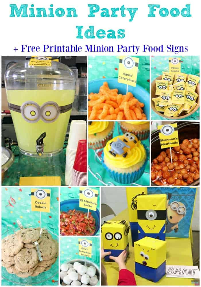 Minion Birthday Party Ideas
 Minion Birthday Party Food Ideas & Free Printable Minions