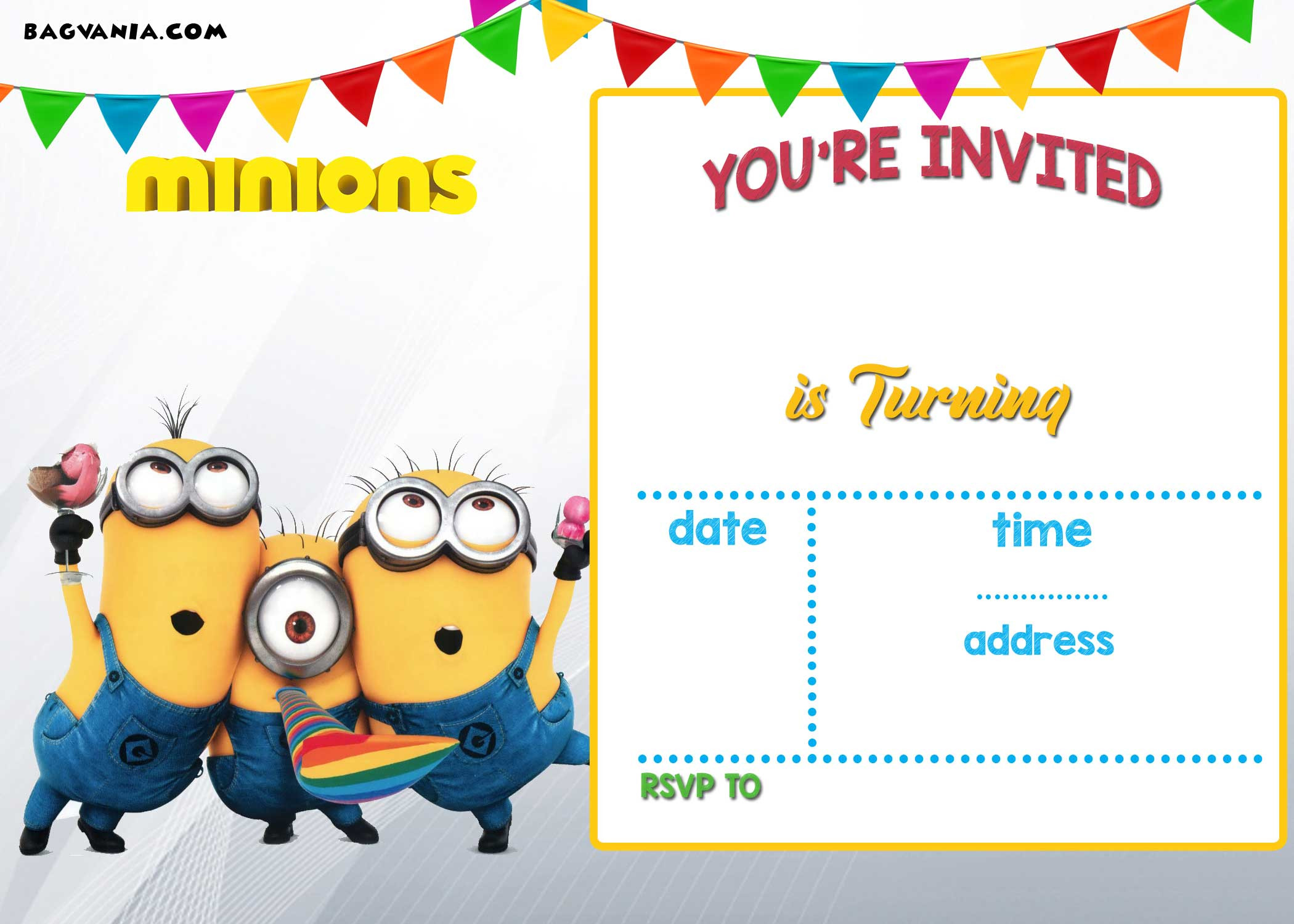 Minions Birthday Party Invitations
 FREE Printable Minion Birthday Party Invitations Ideas