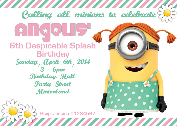 Minions Birthday Party Invitations
 Minions Printable Birthday Party Invitation Digital