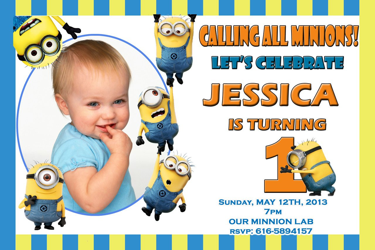 Minions Birthday Party Invitations
 minion birthday invitations minion birthday invitations