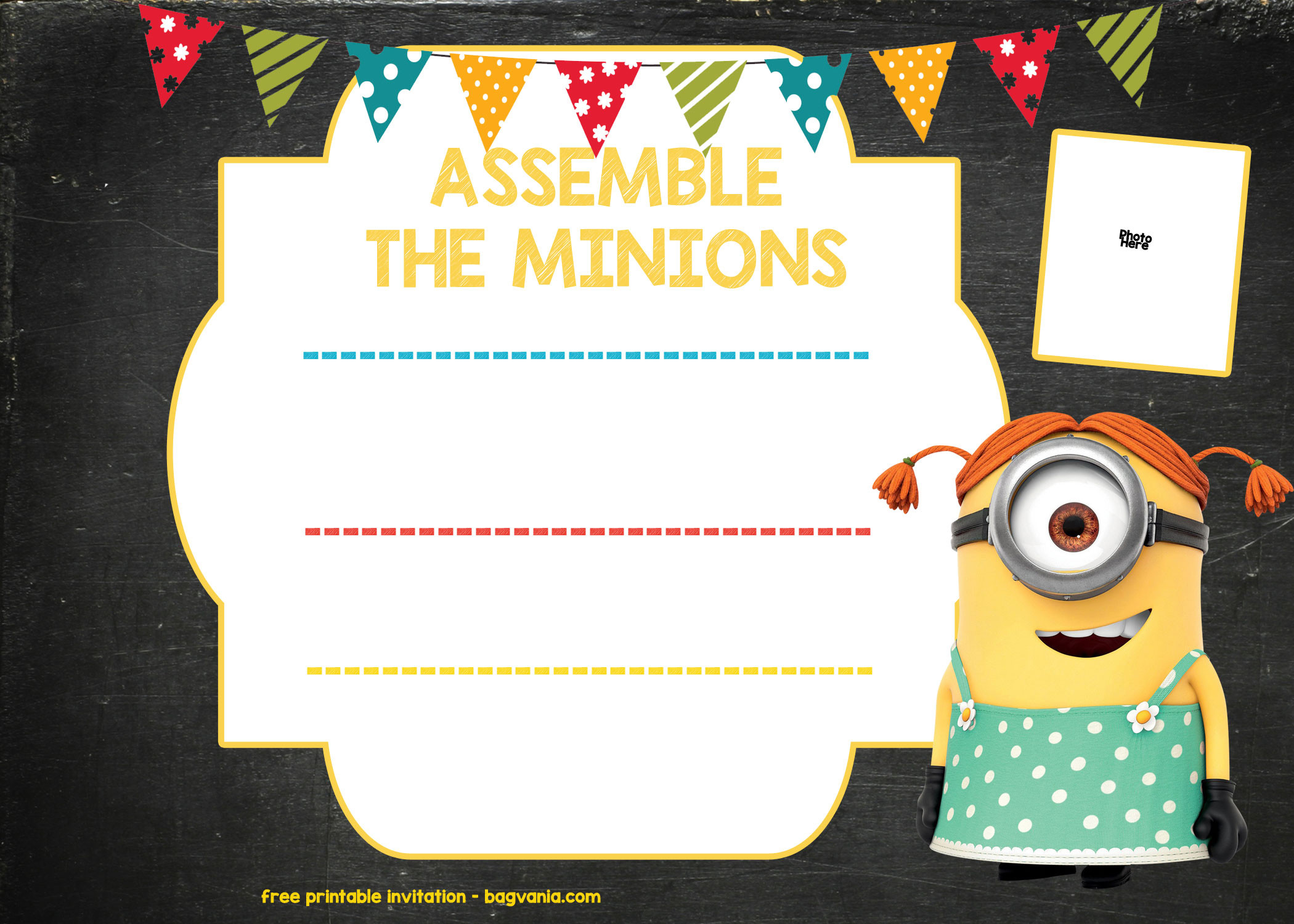 Minions Birthday Party Invitations
 FREE Printable Minion Birthday Party Invitations Ideas