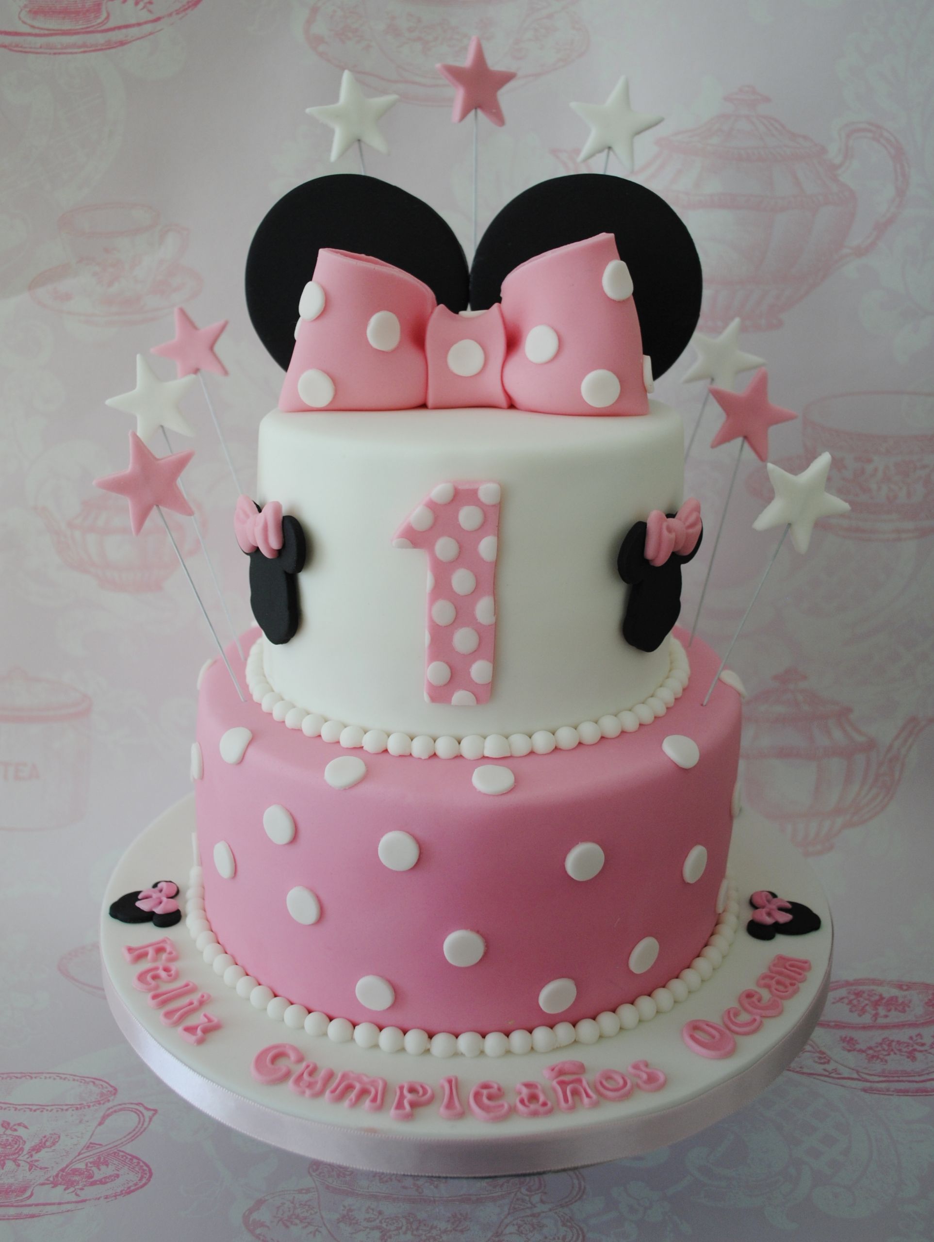 Minnie Birthday Cake
 Miss Cupcakes Blog Archive 2 tiered Minnie mouse