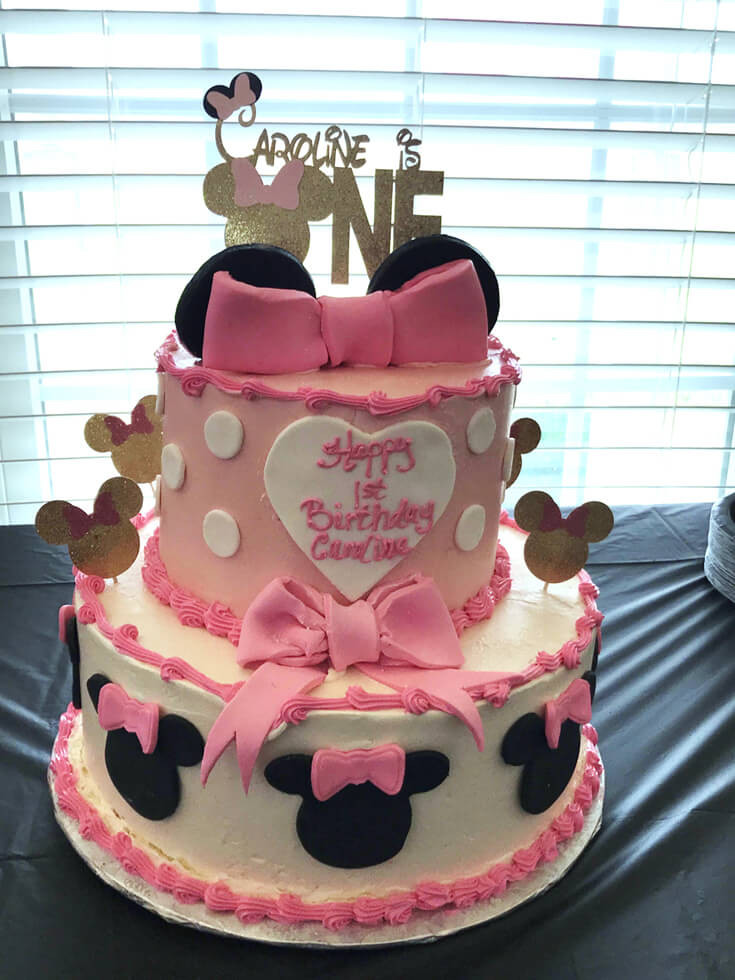 Minnie Birthday Cake
 Minnie Mouse First Birthday Party Parties With A Cause