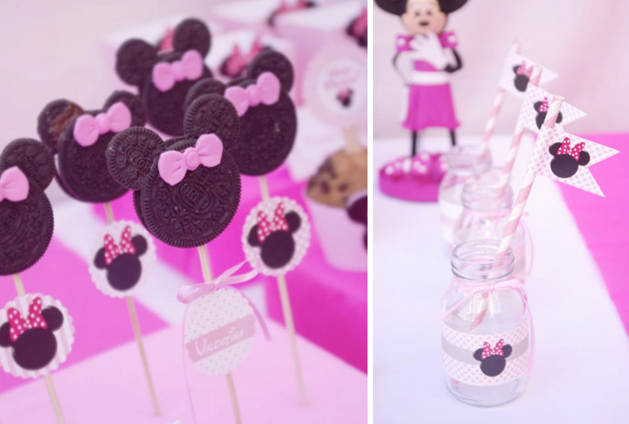 Minnie Mouse 2nd Birthday Party
 Kara s Party Ideas Disney Minnie Mouse Girl Pink 2nd