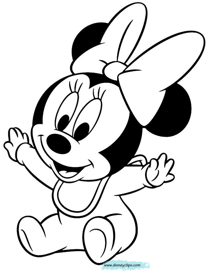 Minnie Mouse Baby Coloring Pages
 Baby Minnie Mouse Coloring Pages Coloring Home