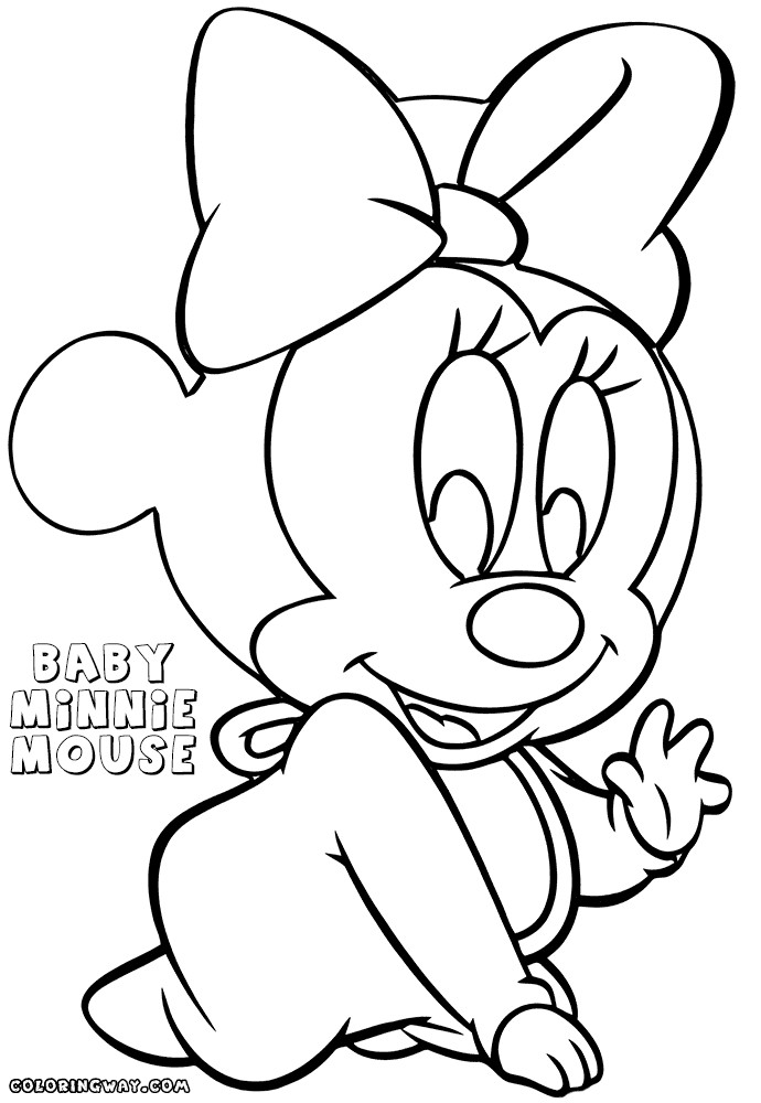 Minnie Mouse Baby Coloring Pages
 Minnie Mouse Baby coloring pages