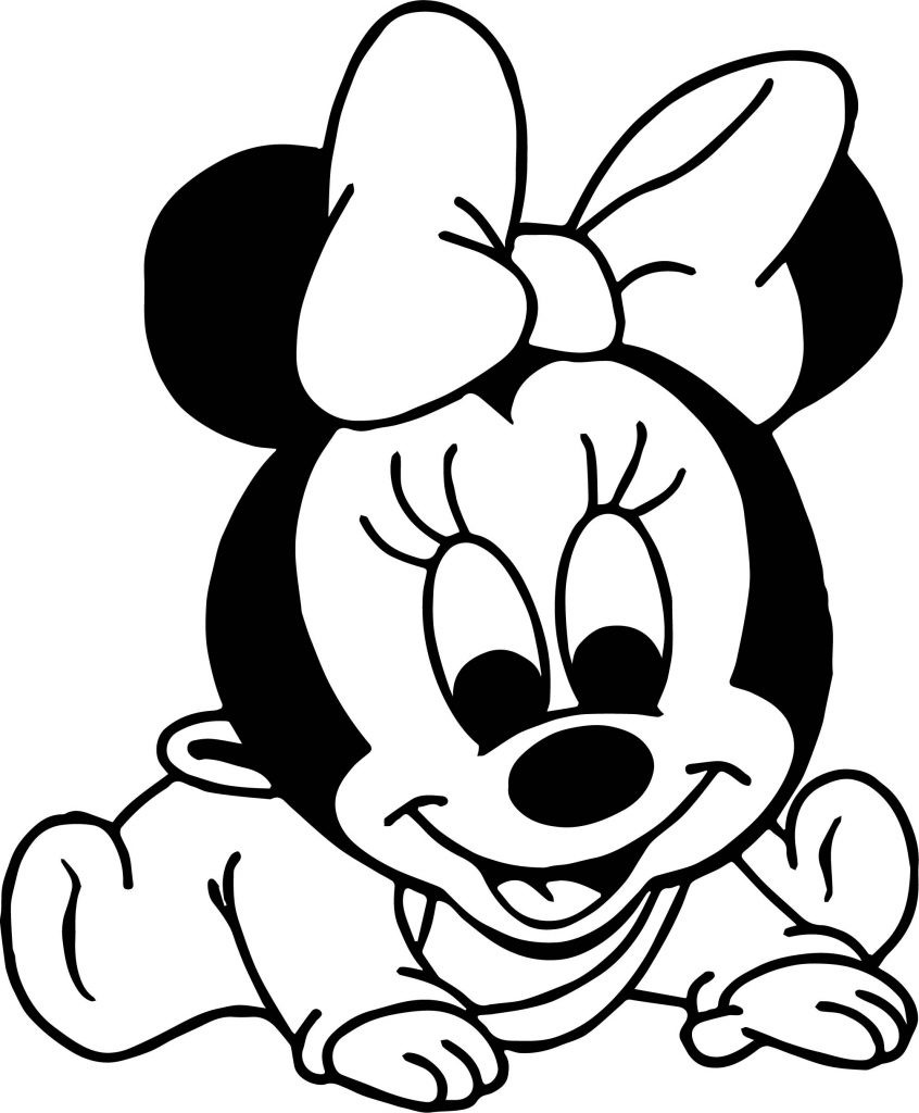 Minnie Mouse Baby Coloring Pages
 Baby Minnie Mickey Coloring Page