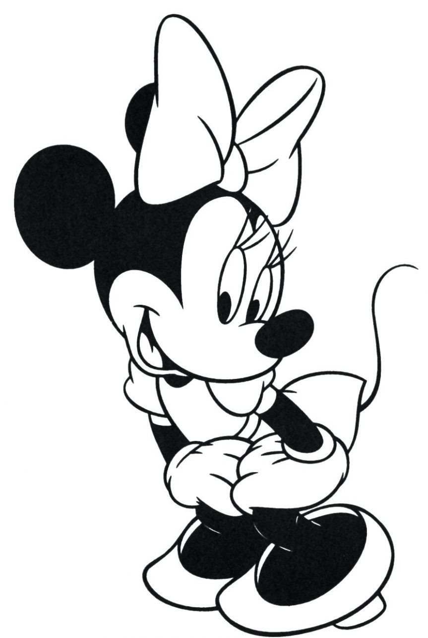 Minnie Mouse Baby Coloring Pages
 Baby Minnie Mouse To Print