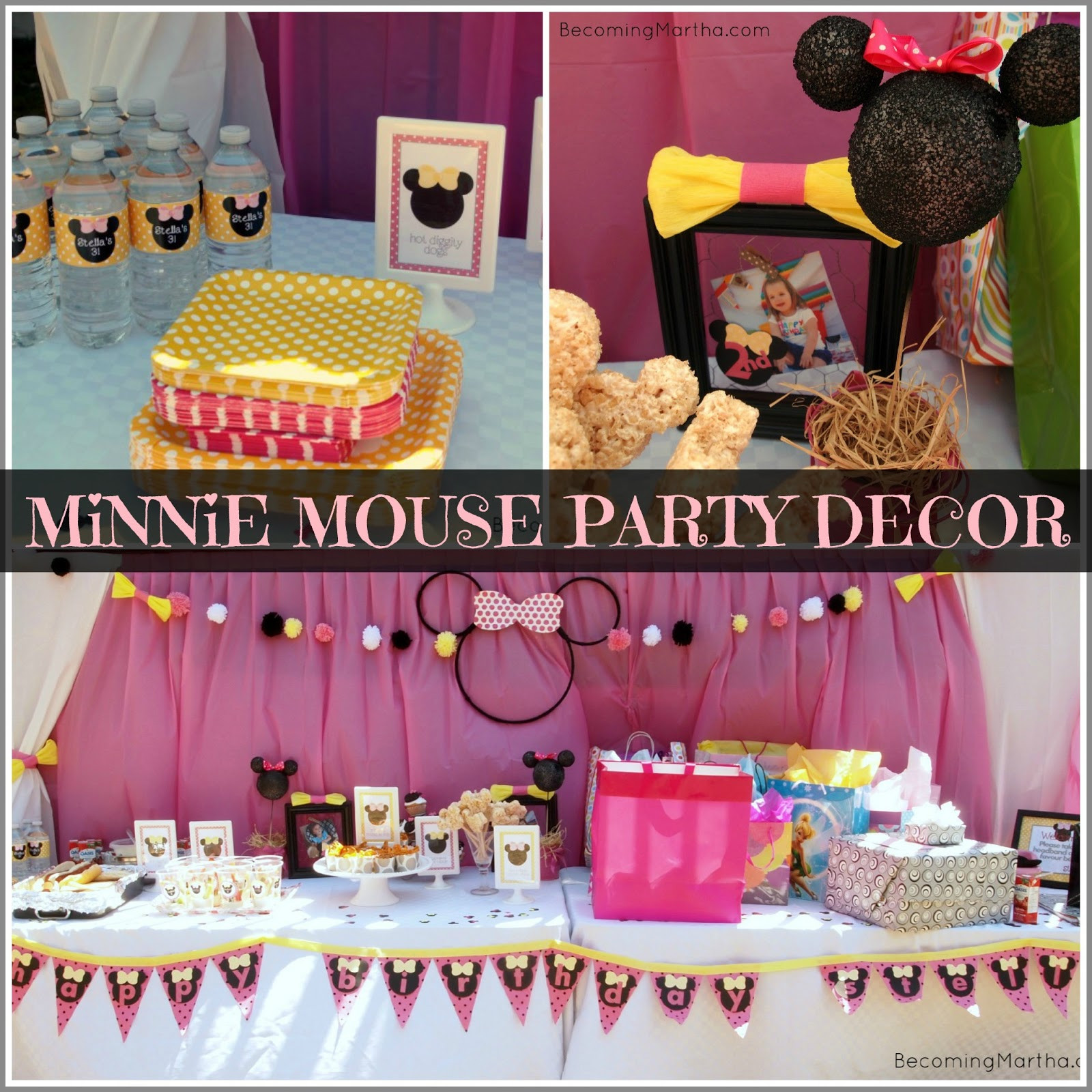 Minnie Mouse Birthday Decor
 Minnie Mouse Party Decor The Simply Crafted Life