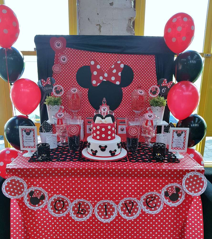 Minnie Mouse Birthday Decoration Ideas
 Minnie Mouse Birthday Party Ideas 9 of 17