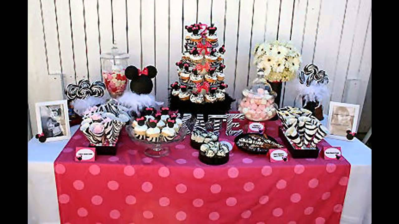 Minnie Mouse Birthday Decoration Ideas
 Cute minnie mouse 1st birthday party decorations ideas