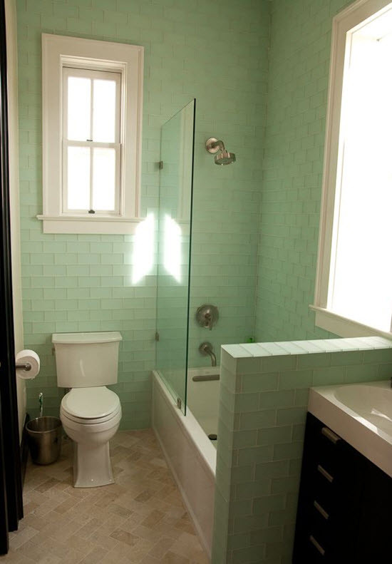 Mint Green Tile Bathroom
 40 mint green bathroom tile ideas and pictures