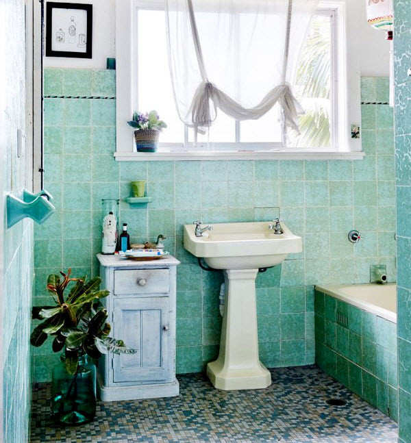 Mint Green Tile Bathroom
 40 mint green bathroom tile ideas and pictures
