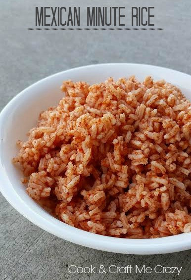 Minute Rice Mexican Rice
 Cook and Craft Me Crazy Mexican Minute Rice