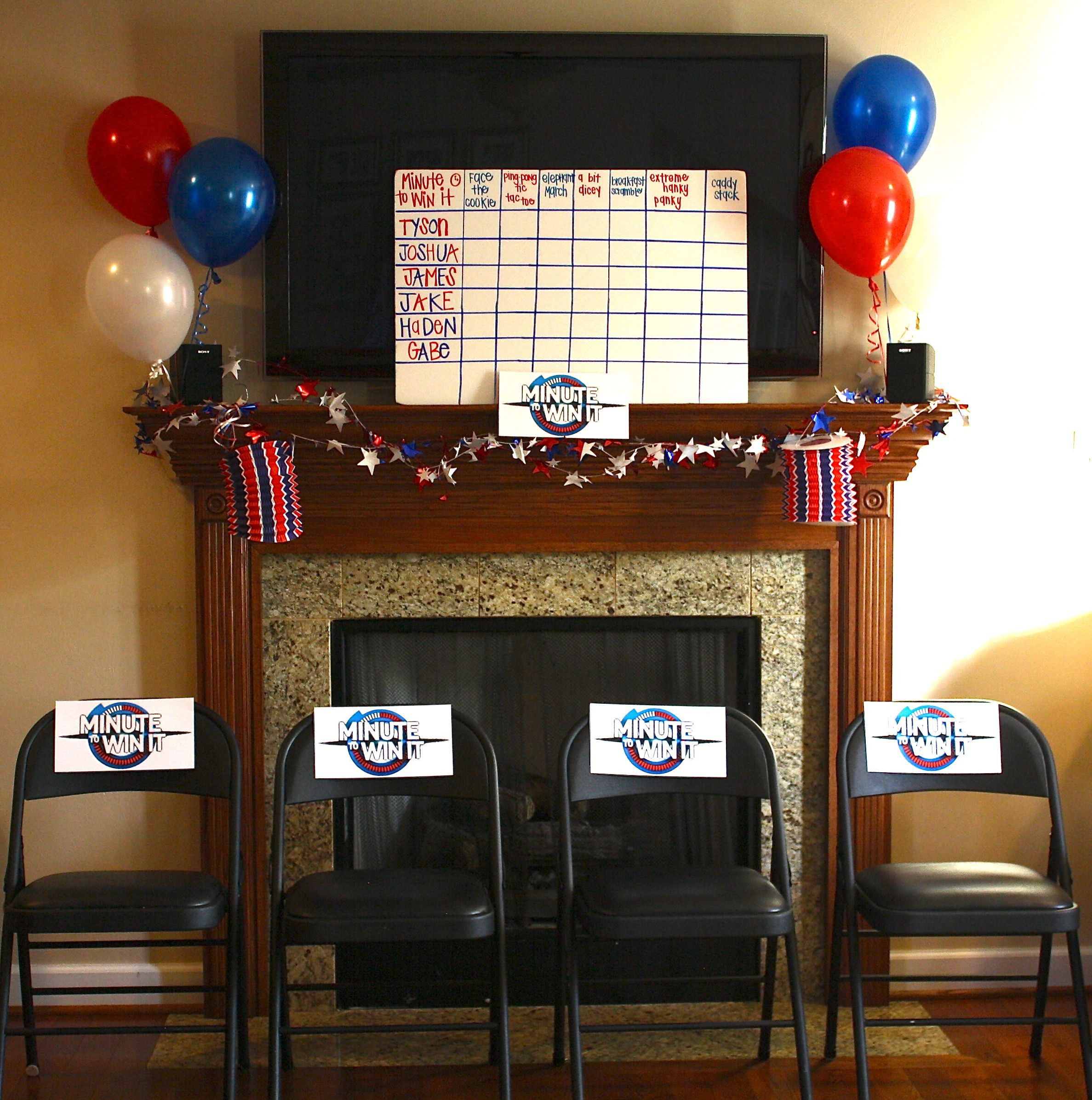 Minute To Win It Birthday Party
 "Minute To Win It" Party Decor