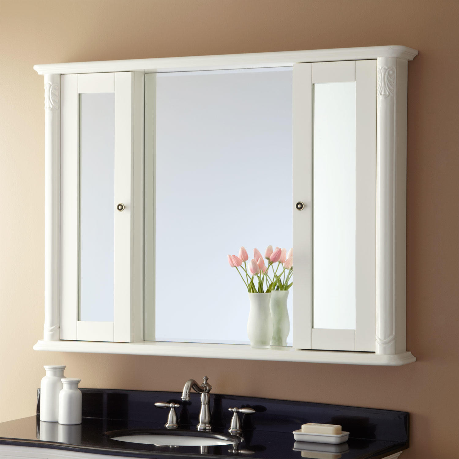 Mirrored Bathroom Cabinet
 48" Sedwick Medicine Cabinet Bathroom