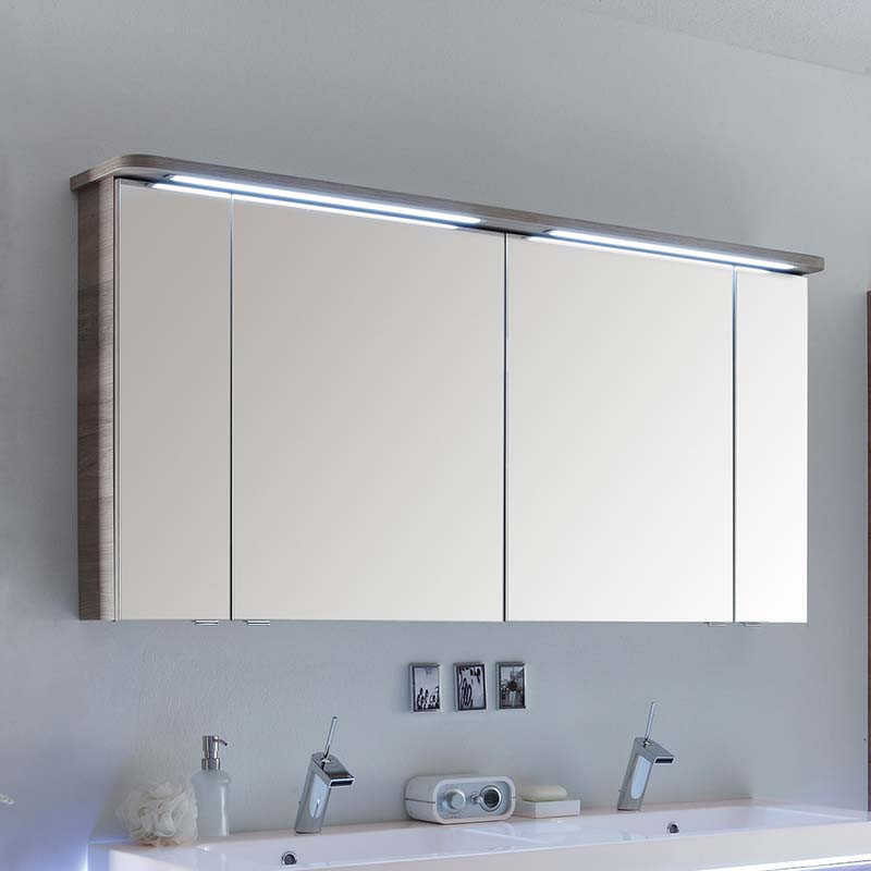 Mirrored Bathroom Cabinet
 Balto 1500 Mirror Medicine Cabinet 4 Door Including Light