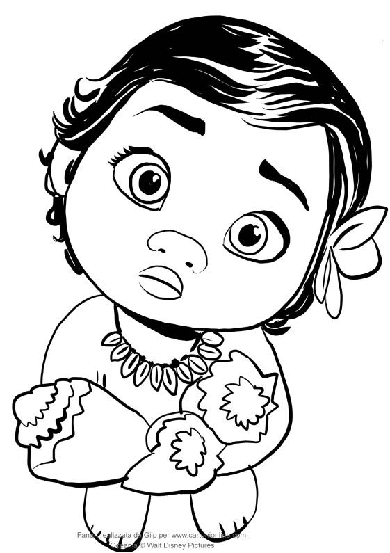 Moana Baby Coloring Pages
 Baby Moana Coloring Pages