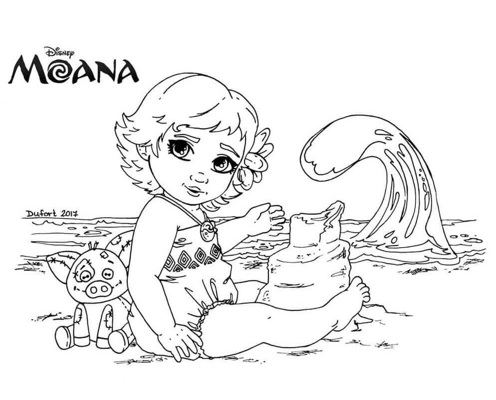 Moana Baby Coloring Pages
 35 Printable Moana Coloring Pages