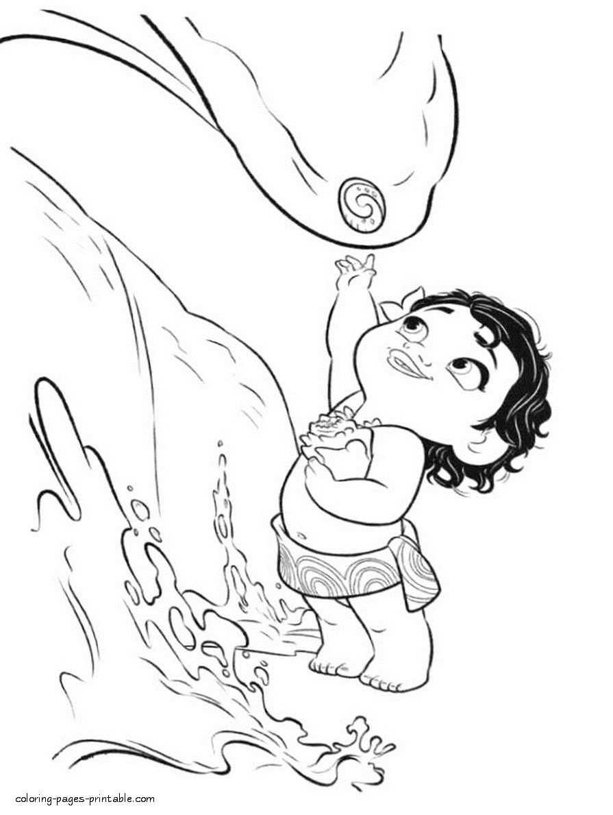 Moana Baby Coloring Pages
 Moana Pages To Print Coloring Pages