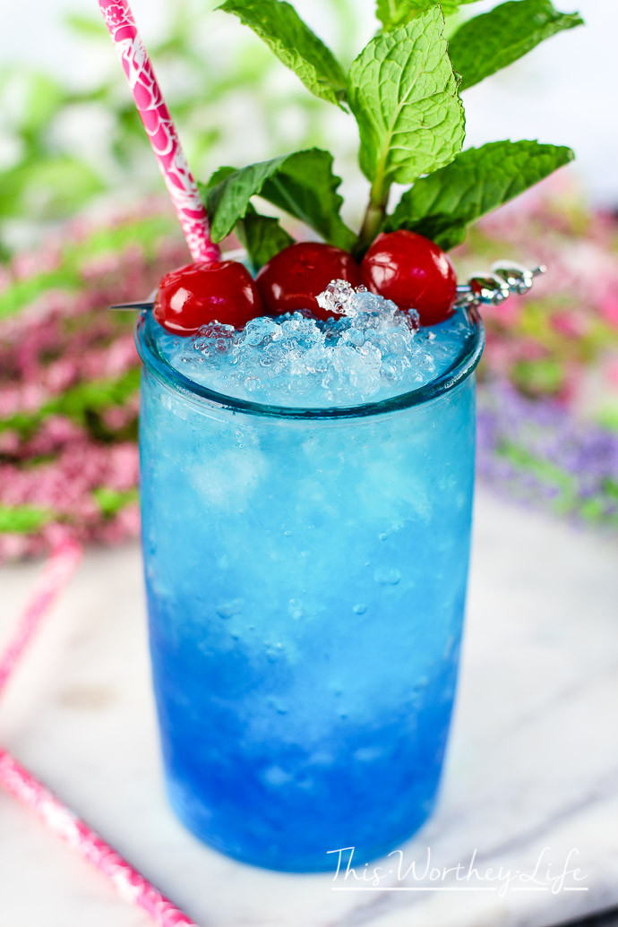 Mocktail Recipes For Kids
 Frozen Blue Rose Mint Julep Mocktail Recipe This Worthey