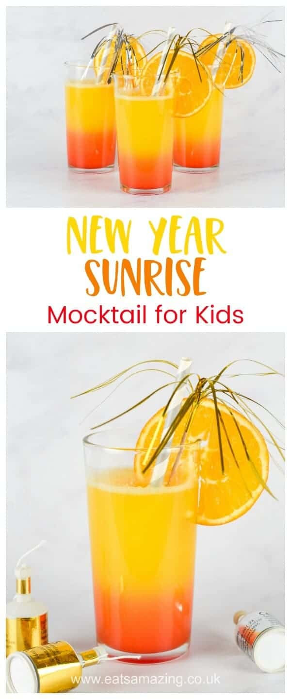 Mocktail Recipes For Kids
 New Year Sunrise Easy Mocktail Recipe for Kids