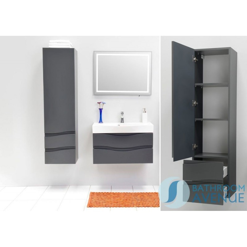 Modern Bathroom Wall Cabinet
 Modern Bathroom Wall Cabinet Graphite Mauricio