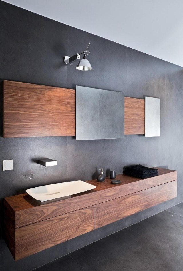 Modern Bathroom Wall Cabinet
 Modern floating vanity cabinets – airy and elegant