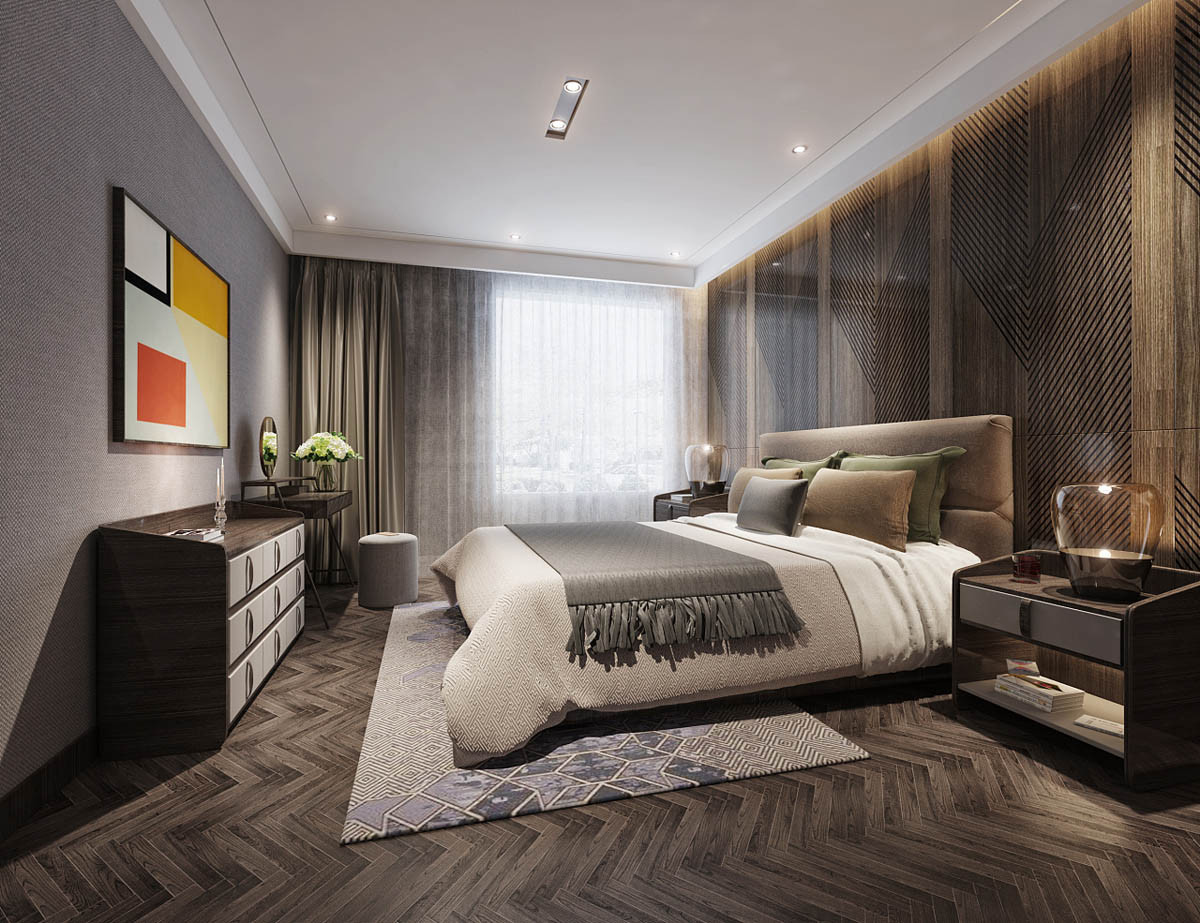 Modern Bedroom Interior Design
 Modern Asian Luxury Interior Design