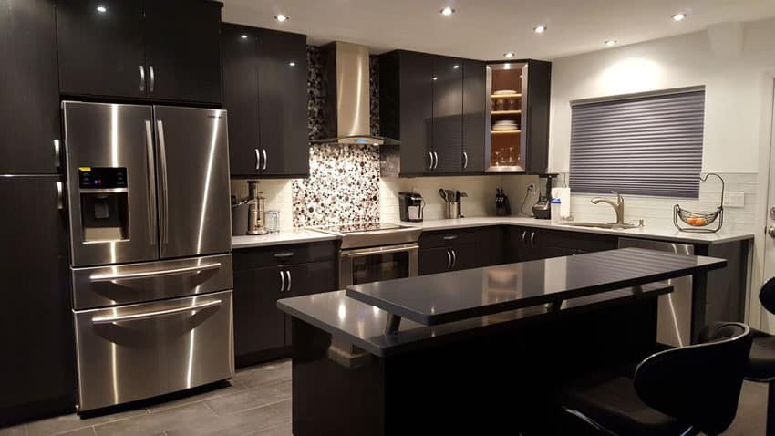 Modern Black Kitchen Cabinets
 Beautiful Black Kitchen Cabinets Design Ideas