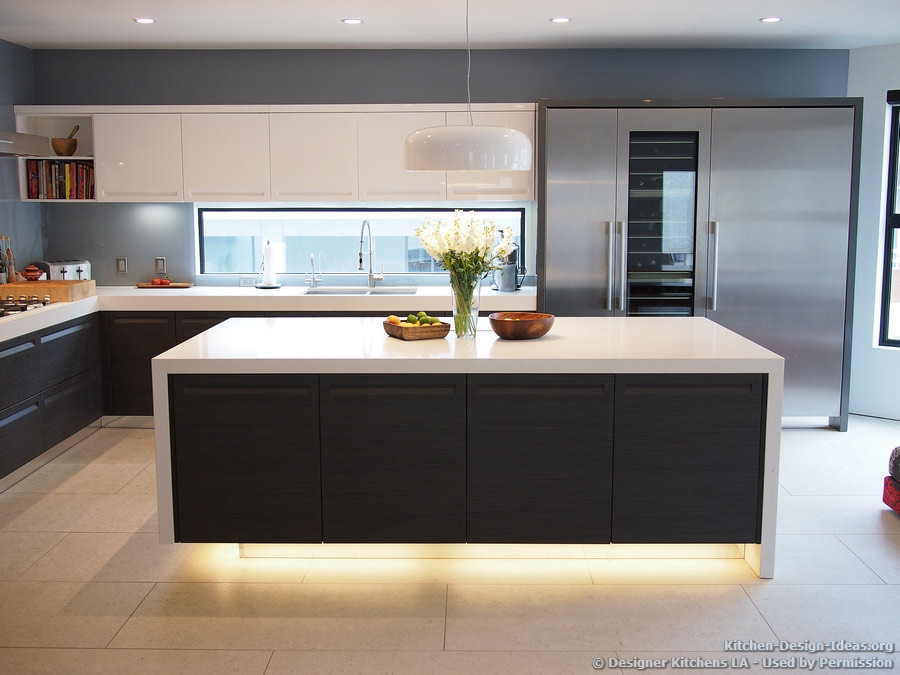 Modern Black Kitchen Cabinets
 Designer Kitchens LA of Kitchen Remodels