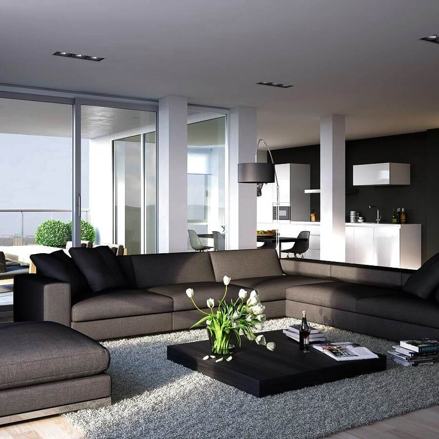 Modern Decorated Living Room
 15 Attractive Modern Living Room Design Ideas