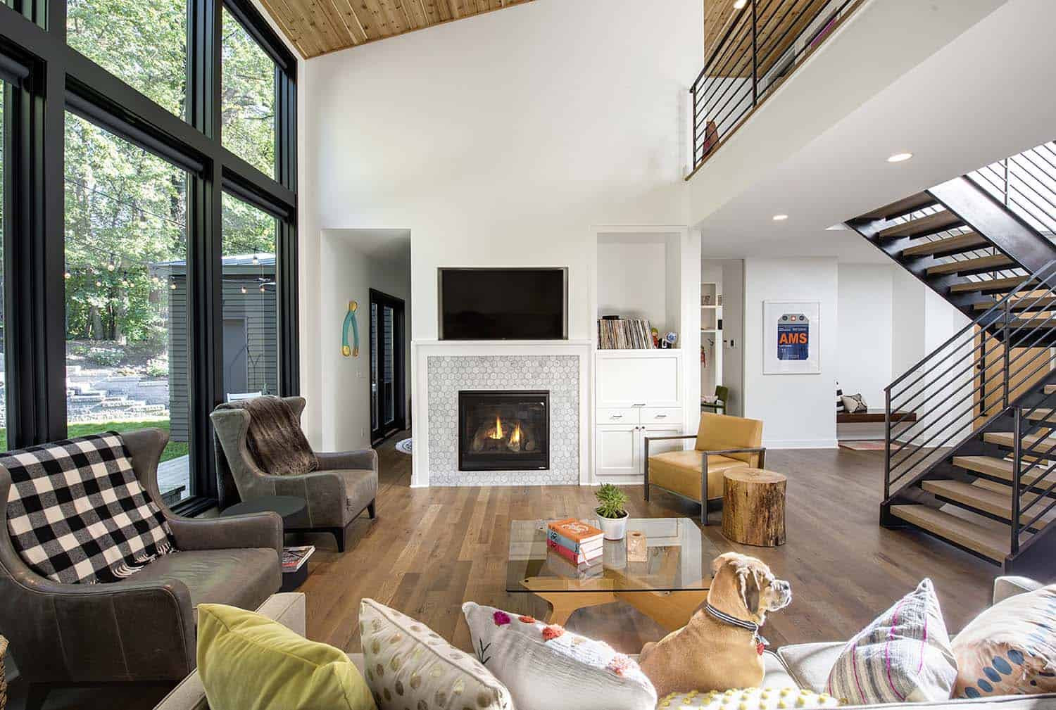 Modern Farmhouse Living Room
 Urban farmhouse in Minneapolis with modern industrial details