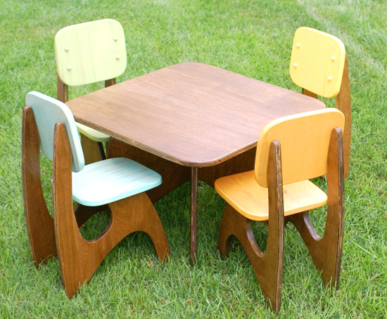 Modern Kids Table And Chair
 Handmade Modern Kids Chairs – Contemporary Children’s