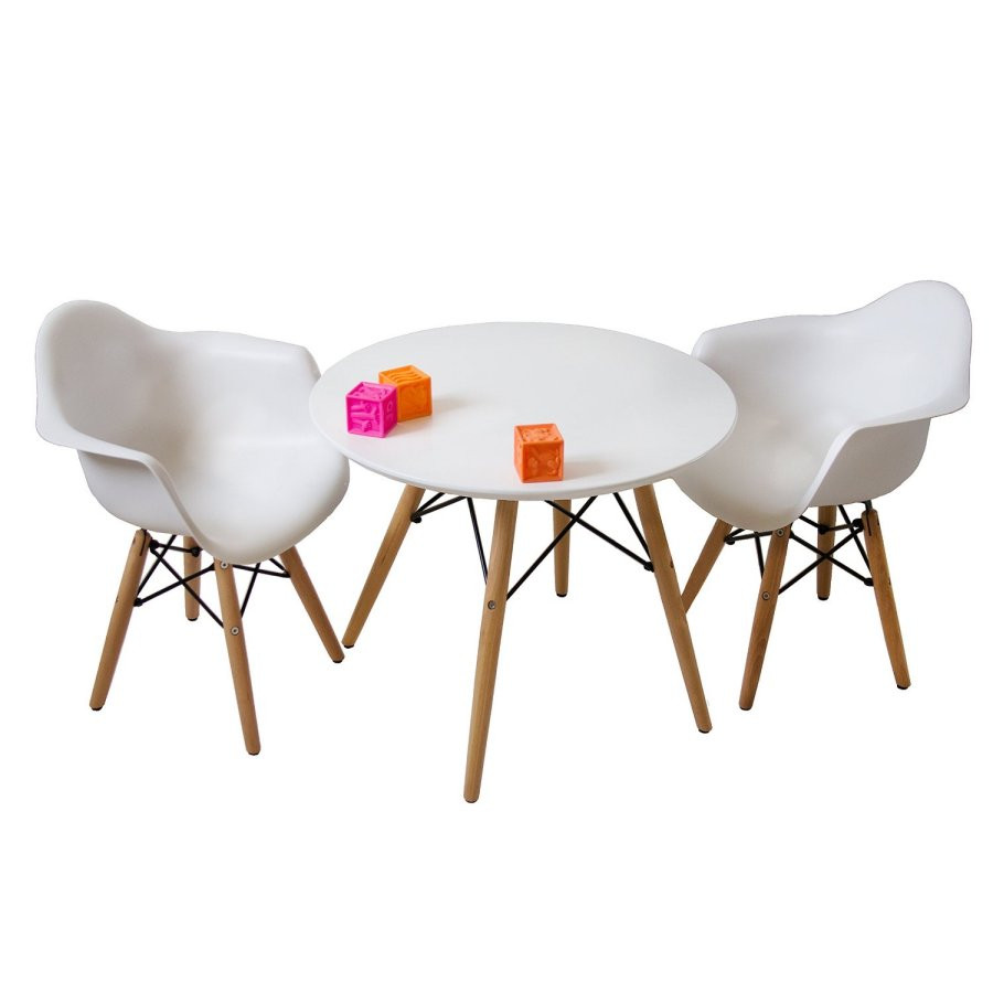 Modern Kids Table And Chair
 Mid Century Kids Eames Style Modern Round Table With